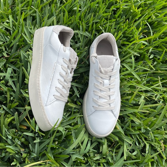 ALLSAINTS 'KLIP' LEATHER SNEAKERS women size 39 US 9 gently used - Picture 12 of 16
